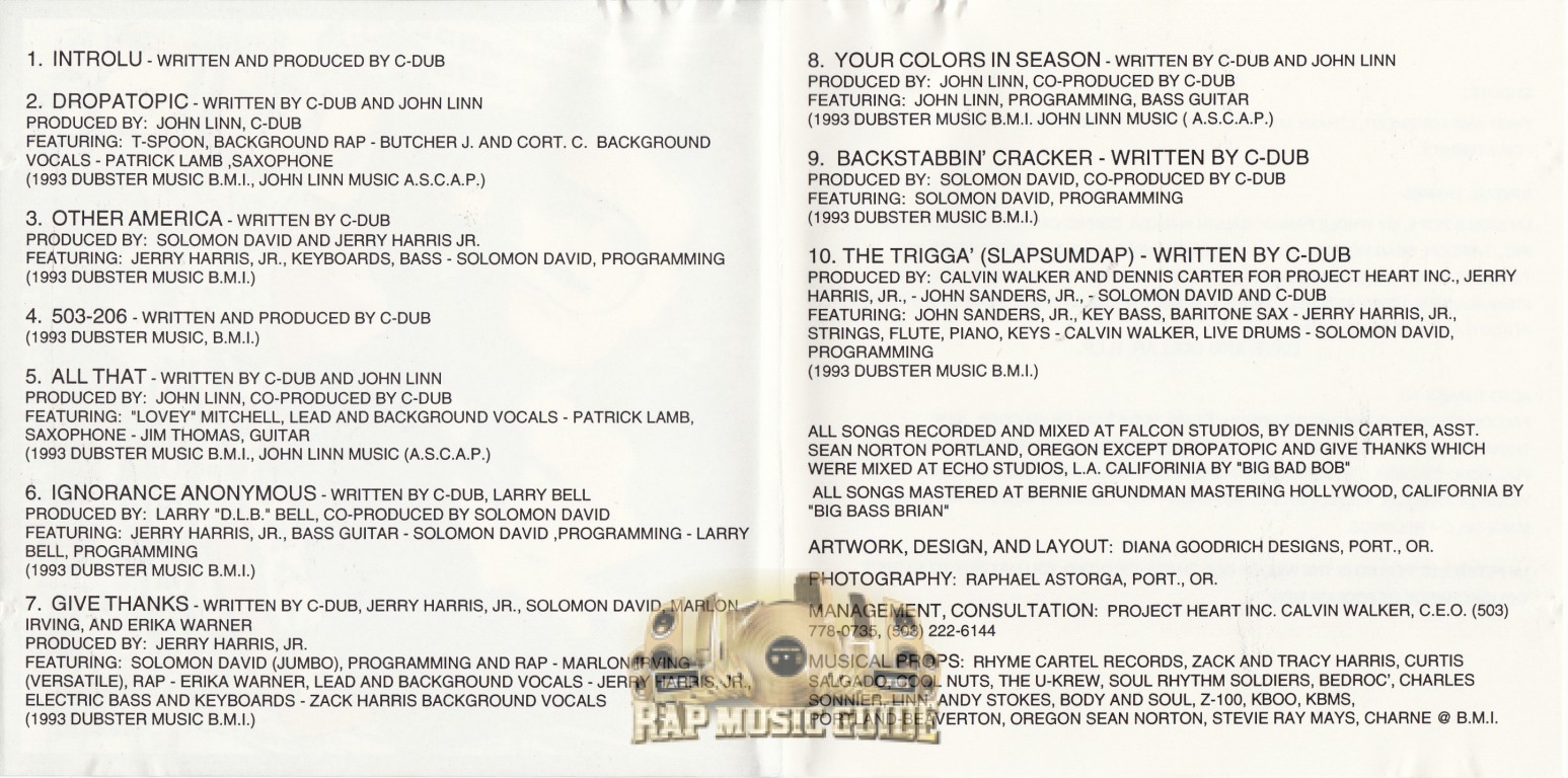 C-Dub – Ignorance Anonymous C-Dub – Ignorance Anonymous – CD (Album), 1993 [r14817242